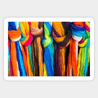 Rainbow scarfs Sticker